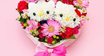 Khéo tay học cách làm bó hoa hình Hello Kitty dễ thương
