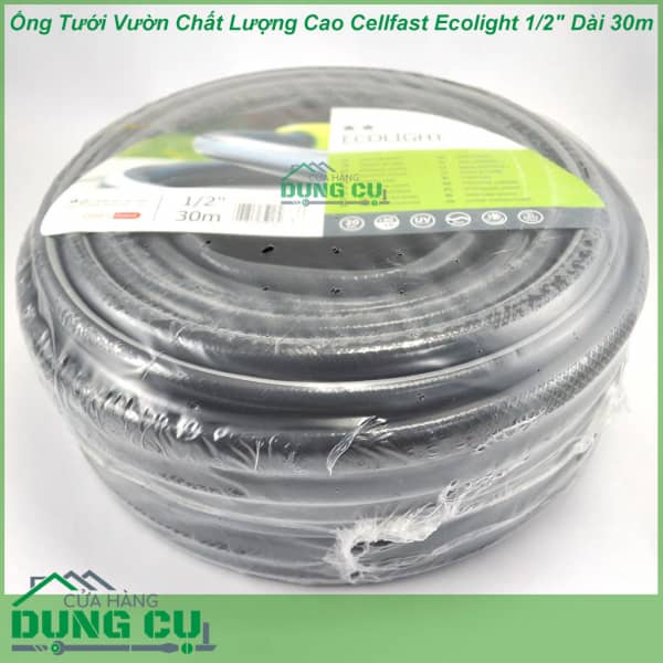 Ống Tưới Vườn Chất Lượng Cao Cellfast Ecolight 1/2″ Dài 30m